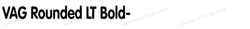 VAG Rounded LT Bold字体转换